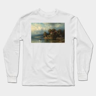 Chapel on the Lake of Lowerz by Adolf Mosengel Long Sleeve T-Shirt